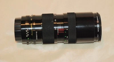 Vtg SOLIGOR 70-210 Macro Zoom Lens F 3.5 for Konica K-AR Film Camera Filter Case - Image 1 of 4