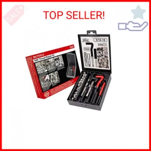 BILITOOLS 5/16-18 inch Thread Repair Kit, HSS Drill Helicoil Repair Kit SAE - Picture 1 of 2