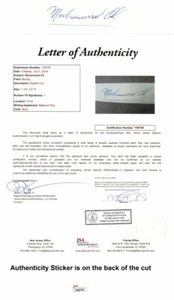 Muhammad Ali firmado automático corte vintage - tarjeta boxeo corte cabra murió 2016 + JSA LOA - Imagen 1 de 1
