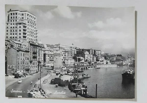 57590 Postkarte - Savona - Hafen und Via Aurelia - sehr guter Zustand 50/60er Jahre - Bild 1 von 2