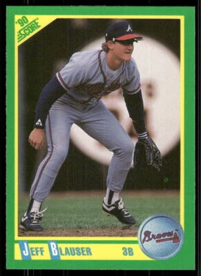 1990 Score #178 Jeff Blauser - Image 1 of 2
