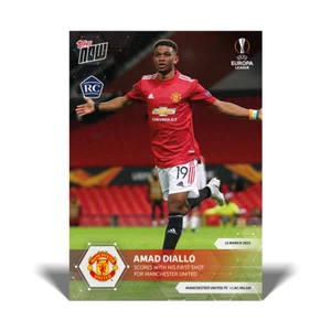 Topps NOW Europa League 2020/21 - Card 001 - Amad Diallo - Manchester United - Bild 1 von 2