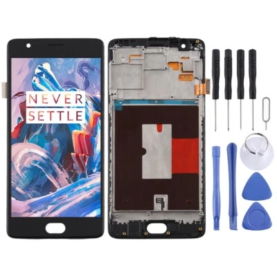 For OnePlus 3 / 3T A3000 A3010 TFT Material LCD Screen and Digitizer+Frame - Image 1 of 4