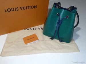 LOUIS VUITTON LV Neo Noe BB Bucket Shoulder Bag Handbag Epi Green - Picture 1 of 12