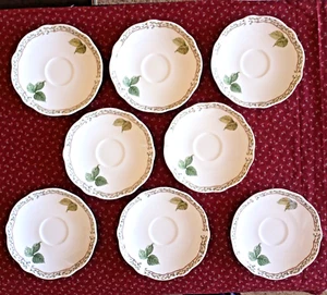 Noritake Primachina Royal Orchard 9416 Tea Coffee Saucers Set of 8 - Picture 1 of 24