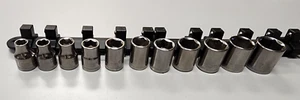 11 pc Craftsman Socket Set Metric 6 Point 3/8" - 7mm - 17mm, Inverted G2 USA - Bild 1 von 10