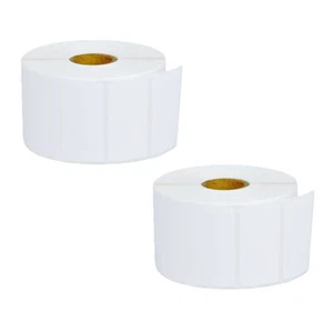 2 Rollen 2 Zoll x 1 Zoll Dateiordner 1500 Thermoetikett P/R für Brother TD4100N RD-S05U1 - Bild 1 von 11