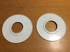 2x White R80 to GU10 Recessed Downlight Converter Plates