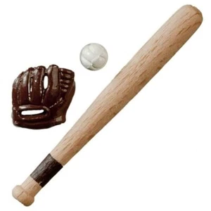 Dolls House Baseball Bat Glove & Ball Miniature Games Accessory 1:12 Scale - Picture 1 of 8
