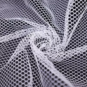 62 X 59 Inch White Mesh Fabric Slightly Stretchy for Sewing Projects, Shopping B - Picture 1 of 12