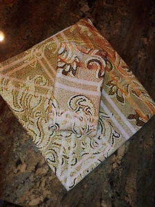 2 Society 6 Plush Scroll Medallion Floral Hand Towels *new* - Picture 1 of 8