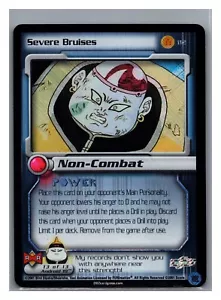 1x DBZ CCG SEVERE BRUISES 112 HOLO FOIL RARE ANDROID SAGA DRAGON BALL Z LIMITED - Picture 1 of 1