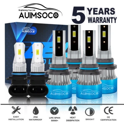 For Toyota Camry XLE Sedan 2.4L 2002-2006 CSP LED Headlight Fog Light Bulbs Kit - Image 1 of 4