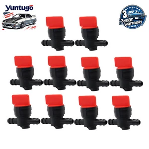 10PK 1/4" Straight In-Line Gas Fuel SHUT-OFF / CUT-OFF Valves Petcock 494768 - Picture 1 of 10