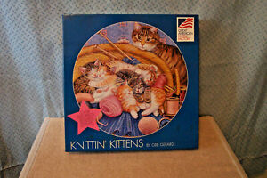 500 PIECE GREAT AMERICAN PUZZLE FACTORY KNTTIN' KITTENS  By Gre' Gerardi #8068
