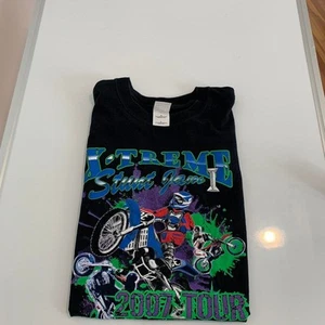 Vintage Xtreme Stunt Jam Shirt Large Black 2007 Moto Skater X Games Streetwear - Picture 1 of 8