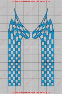 SLT1003PT a rayas de verificación 1/24 ranura carrocería de automóvil máscara de pintura general/kit de plantillas - Imagen 1 de 1