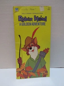 VTG 1973 WALT DISNEY ROBIN HOOD A GOLDEN ADVENTURE BOOK - Foto 1 di 4