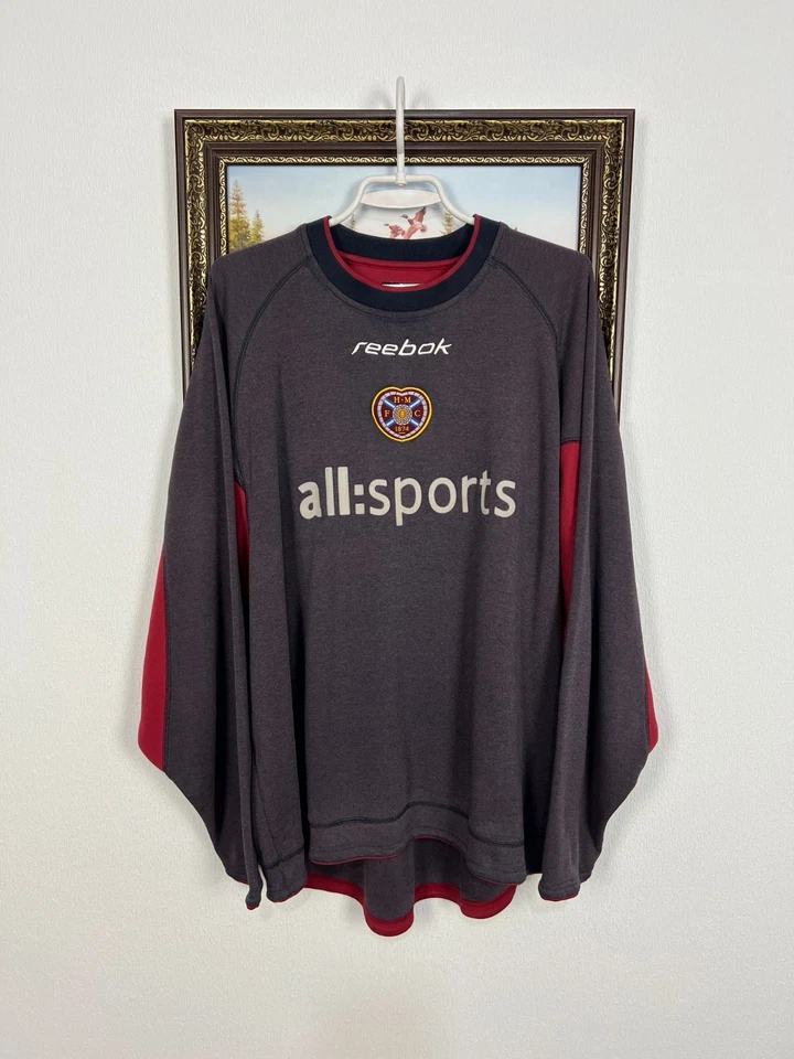 Vintage Reebok Heart Of Midlothian Hearts Football Sweatshirt Crewneck Sz 2XL - Image 1 of 4