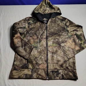 Mossy Oak Camouflage Performance Fleece Full Zip Hoodie Jacket - Picture 1 of 5