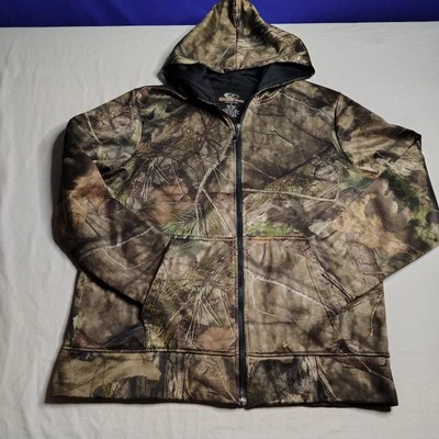 Mossy Oak Camouflage Performance Fleece Full Zip Hoodie Jacket - Image 1 of 4