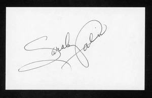 Sarah Palin Candidate for Vice-President, Gov. Alaska Signed 3x5 Card E28297 - Picture 1 of 1