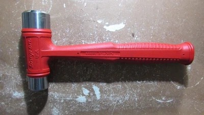 NUEVO Snap-on Tools EE. UU. AGARRE ROJO 32 oz Perforación Doble Cara Martillo Soplado Muerto HSSD32 Foto 1 de 3