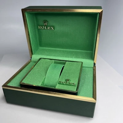 Caja de reloj Rolex Buffor verde interior vintage años 70 hecho en EE. UU. Foto 1 de 4