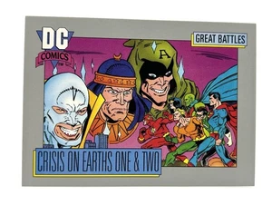 Crisis On Earths One & Two #142 Card A 1991 Impel DC Cosmic Great Battles - Picture 1 of 2