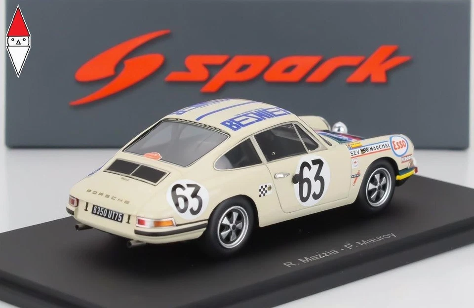 1/43 SPARK PORSCHE 911S COUPE 1991cc S6 TEAM M.MARTIN N 63 24h LE MANS 1969 - Immagine 1 di 2