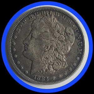 1884 P MORGAN SILVER DOLLAR - Picture 1 of 6