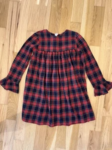 Hannah Kate Brand Girl’s Holiday Plaid Dress Red Green Navy Size 14 - Picture 1 of 6