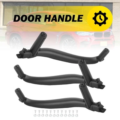 3x Interior Door Inner Pull Handle Cover For BMW X5 F15 X6 F16 2015-2019 Black - Image 1 of 4