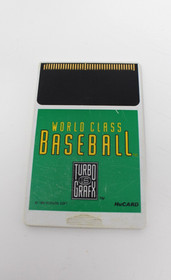 TurboGrafx-16 HuCard World Class Baseball HuCard Only Tested Working
