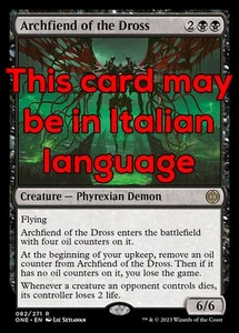 MTG ARCHFIEND OF THE DROSS EXC - SUPREMO DEMONE DEL DROSS 82 - ONE - MAGIC - Picture 1 of 1
