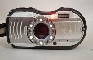 RICOH WG-4 Waterproof Digital Camera Silver 16MP Outdoor Adventure Ready - Picture 1 of 12