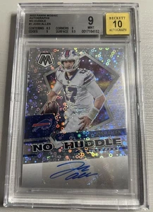2022 Panini Mosaic JOSH ALLEN Auto No Huddle Buffalo Bills #ANH-JA - Picture 1 of 2