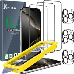 [Auto Dust Install] 3 Pack Screen Protector for Iphone 16 Pro Max [Phone Case Fi - Picture 1 of 12