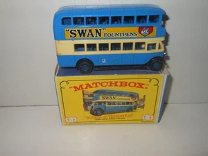 Matchbox code 2 Models of Yesteryear Y5 1929 Leyland Titan Bus Swan Fountpens - Picture 1 of 5