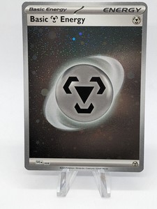 Pokemon Basic Energy SVE 008 Metal Steel Cosmic Holo S&V Mint