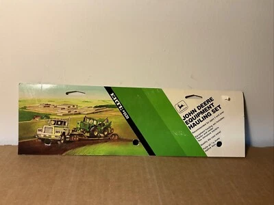 ERTL #5530 JOHN DEERE EQUIPMENT HAULING SET Display Card Only!!! - Image 1 of 2