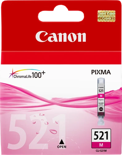 Cartucho magenta original Canon 2395B001 CLI-521M para Pixma iP3600/iP4600 Foto 1 de 1