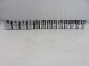Snap-On METRIC Shallow Socket Set 1/4"dr. 4mm-15mm 6pt 13pc TMM Series USA Made - Bild 1 von 21