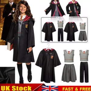 Harry Potter Hermione Granger Gryffindor Kids Cosplay Uniform Set Fancy Costum🔥 - Picture 1 of 16
