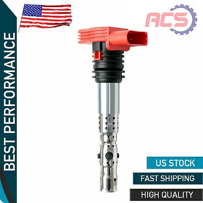 Ignition Coil for Audi A4 A4 Quattro 2002-05 A6 A6 Quattro 2002-04 V6 3.0L UF483 - Image 1 of 4