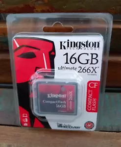 Kingston Ultimate 16 GB 266X Compact Flash Memory Card *SEALED* - Picture 1 of 2