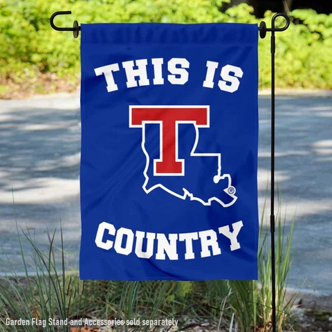 La Tech Bulldogs This is Bulldogs Country Garden Flag and Yard Banner Cover