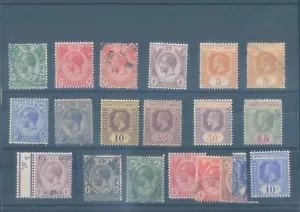 Straits Settlements Malaysia MALAYA 1912-1913 multiple CA wmh MH/MNH/used - Picture 1 of 1