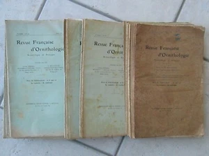 REVUE FRANCAISE D'ORNITHOLOGIE scientifique. Orléans, 1909-1917. - Imagen 1 de 12