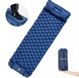 Night Cat Inflatable Air Mattress Tent Mat for Camping Hiking Travel SleepingPad - Picture 1 of 2